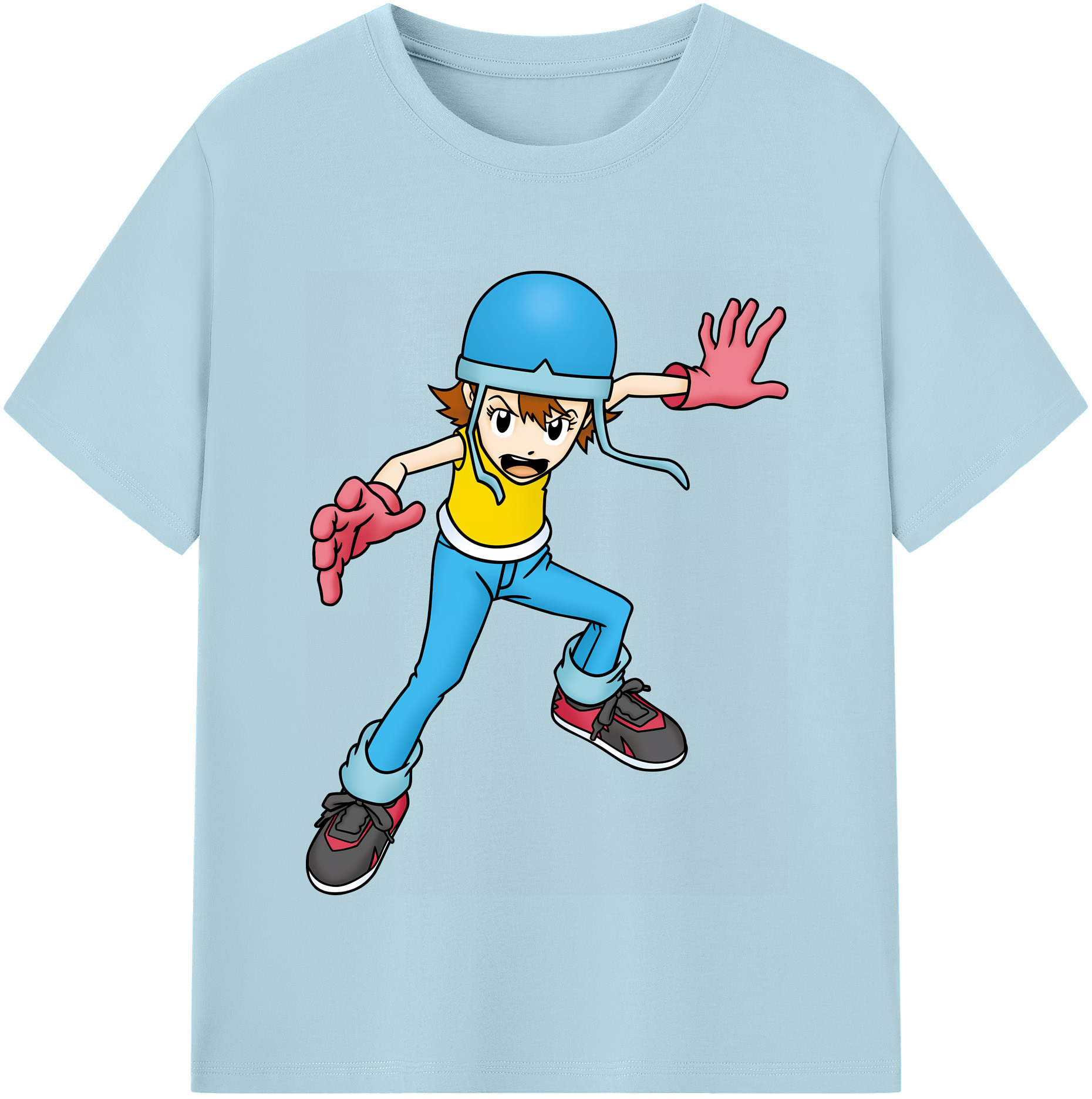 （画像用） Digimon デジタルモンスター/デジモン 綿100％半袖Tシャツ（フロントプリント）